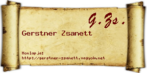 Gerstner Zsanett névjegykártya