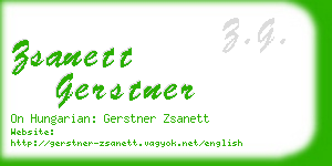 zsanett gerstner business card